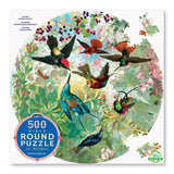Hummingbirds Round Puzzle 500pc