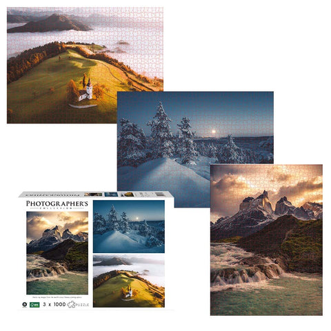 Photographers Collection: Iconic Natural Wonders: 3 x 1000pc Puzzle Bundle