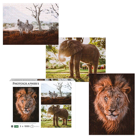 Photographers Collection: An African Affair: 3 x 1000pc Puzzle Bundle
