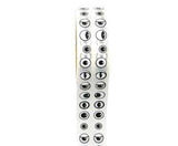 Eye Stickers: Black & White - Roll of 2000