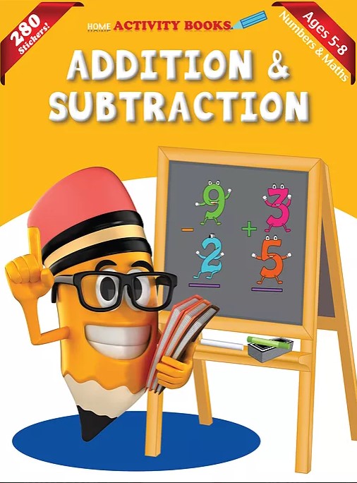 Activity Book with Stickers: Addition and Subtraction