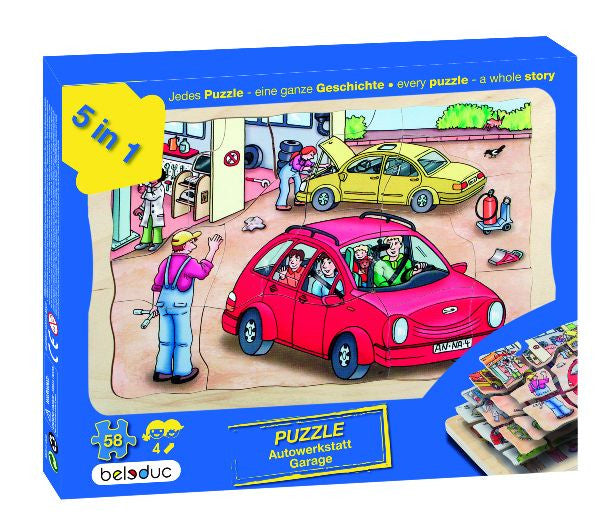Layer Puzzle: Garage 58pc (295 x 207 x 18 mm)