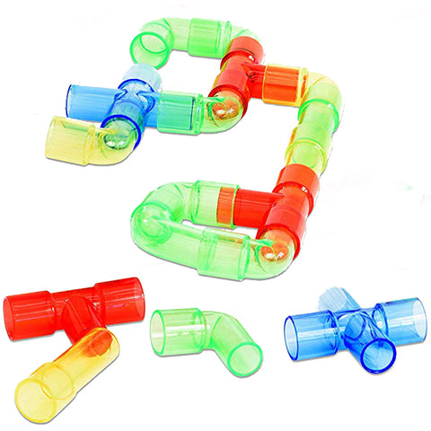 Translucent Plastic Pipe Builders 80pc