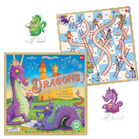 Dragon Slips and Ladders Board Games