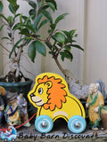 Pull-Along Wooden Lion