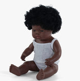 Miniland Dolls of the World: Baby Doll African Girl 38cm (Polybag)