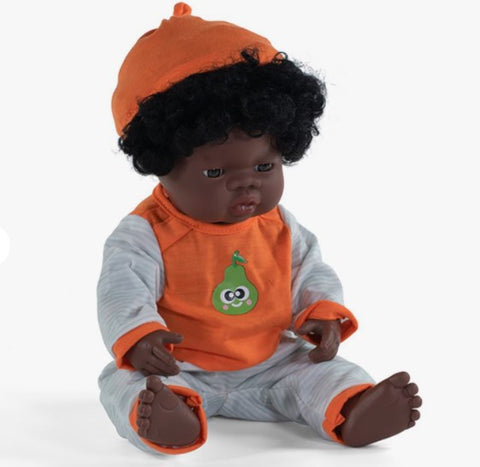 Miniland Dolls of the World: Baby Doll African Girl 38cm (Polybag)