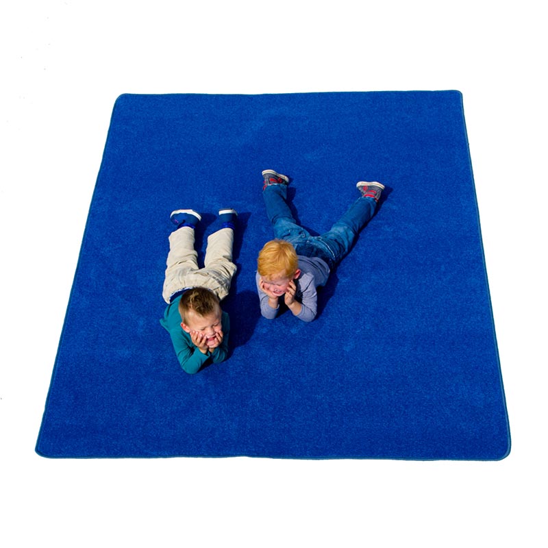 Learning Carpet: Dark Blue Solid - Rectangle Small