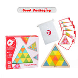 Triangle Mosaic Wooden Puzzle 67pc