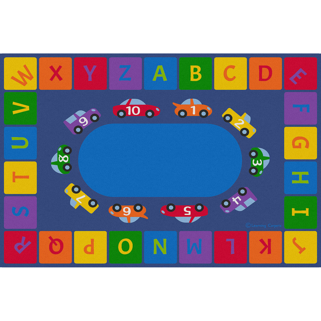 Learning Carpet: Alphabet Cars – Rectangle Large