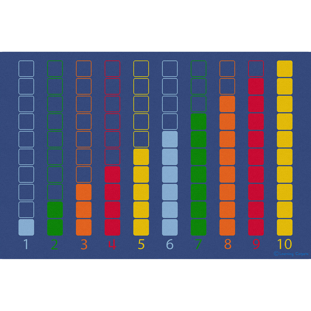 Learning Carpet: Counting Colour Grid - Rectangle Small