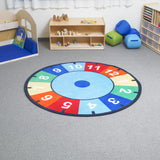 Learning Carpet: Clock Round Small