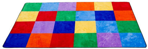 Learning Carpet: Colourful Grid – Rectangle Small