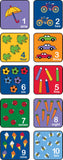 Learning Carpet: Let’s Learn How to Count Seating Squares – Set of 10