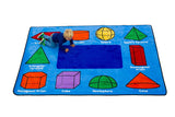 Learning Carpet: 3D Geometric Shapes Rug – Rectangle Small