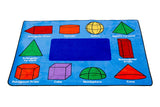 Learning Carpet: 3D Geometric Shapes Rug – Rectangle Small