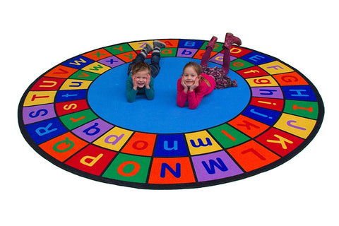 Learning Carpet: Round Alphabet Grid – Upper & Lowercase – Small