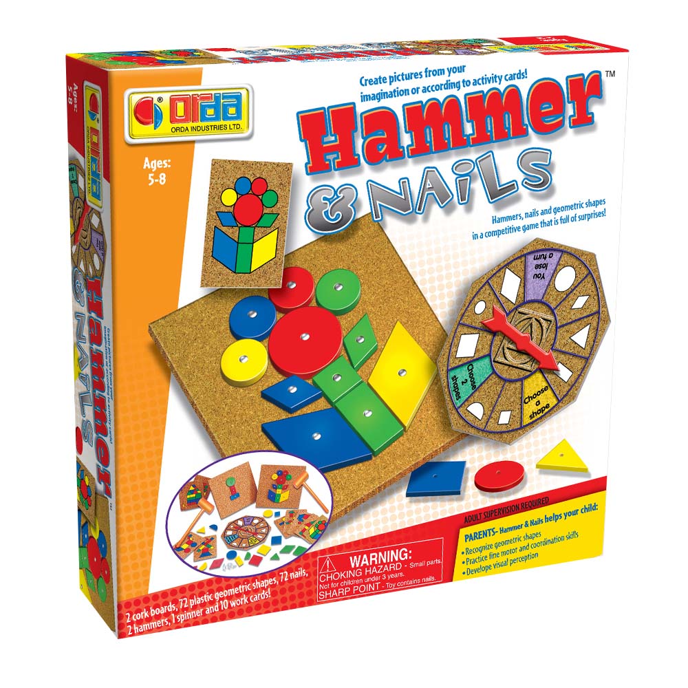 Hammer and sales nails toy