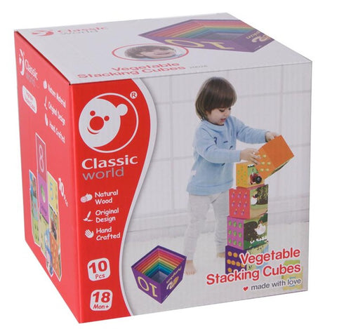 Vegetable Stacking Cubes 10pc