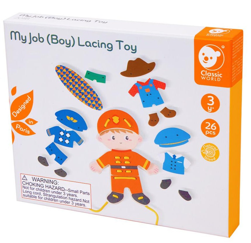 My Job (Boy) Lacing Toy 26pc