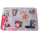 Forest Animal Peg Puzzle 7pc