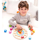 Tic-Tac Wooden Activity Clock 15pc