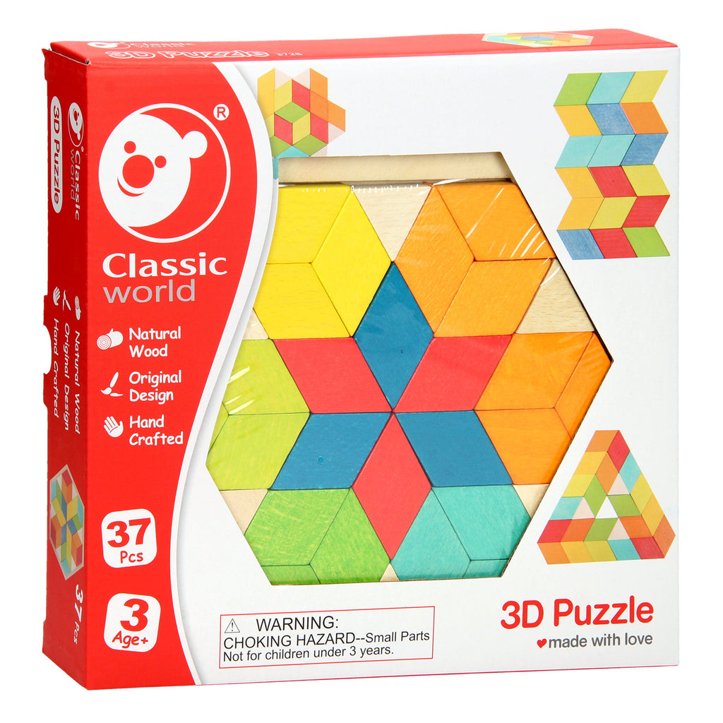 3D Wooden Puzzle 37pc