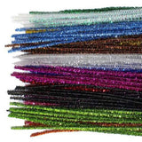 Chenille Stem 6mm GLITTER (Pipe Cleaners) 100pc