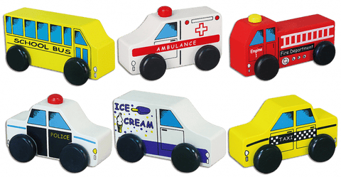 City Vehicles 6pc