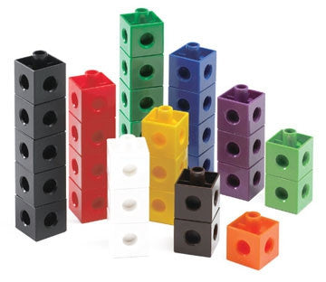 Linking Cubes (2cm) 100pc pbag - iPlayiLearn.co.za
