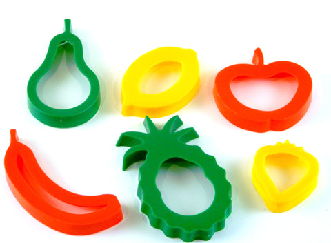 Fruits Dough Cutters 6pc