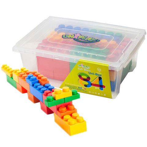 UNiPlay Soft Block Mix 84pc Uni-Box