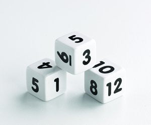 Dice NUMBER 1-12 (12pc) 18mm - iPlayiLearn.co.za
