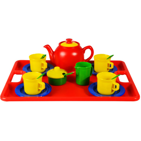 Pretend Play Tea Set-19pc with Large Tray