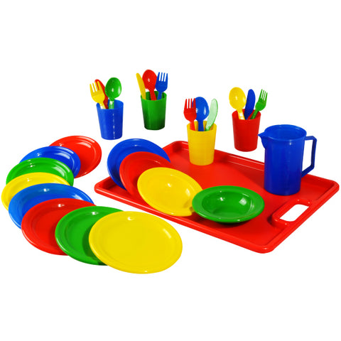 Dinner & Kitchen Set 29pc with Large Tray Polybag