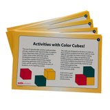 Wooden Cubes Colour 20mm + Activity Cards 136pc