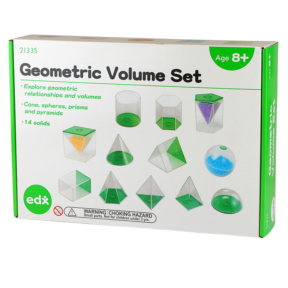 Geometric Volume Set 8cm DEMO 14 Shapes 28pc