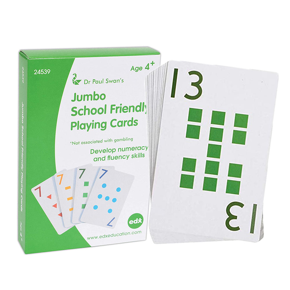 Jumbo School Friendly Playing Cards