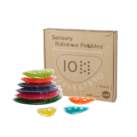 Sensory Rainbow Pebbles 10pc
