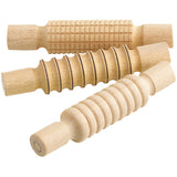 Wooden Dough Rolling and Stamping Set