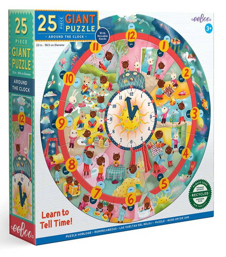 Around the Clock Giant Puzzle 25pc