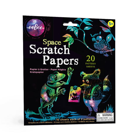 Space Scratch Papers 20 Sheets