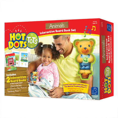 Hot Dots® Tots Animals Interactive Board Book Set - iPlayiLearn.co.za
 - 1