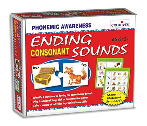 Phonemic Awareness: Ending Consonant Sounds