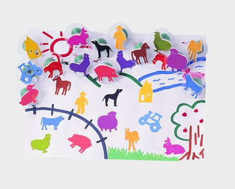 Paint Stamp FARM 14pc