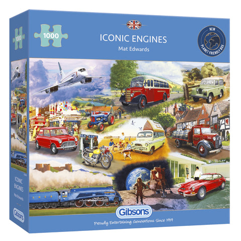 Gibsons - Iconic Engines Jigsaw Puzzle 1000pc