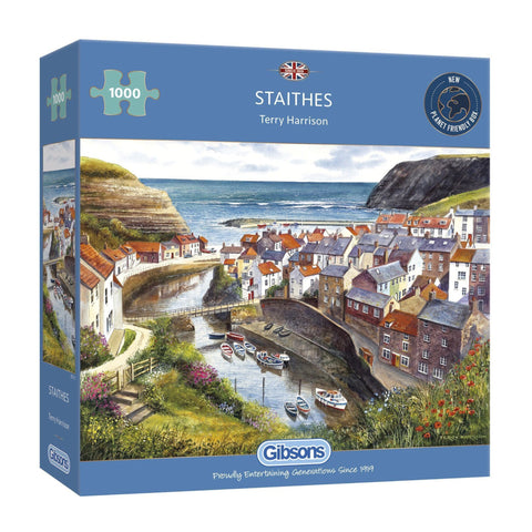 Gibsons - Staithes Jigsaw Puzzle 1000pc