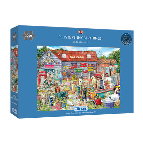 Pots and Penny Farthings Jigsaw Puzzle 2000pc