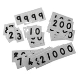 Flard Cards: 1-90000 Precut (Place Value Cards)