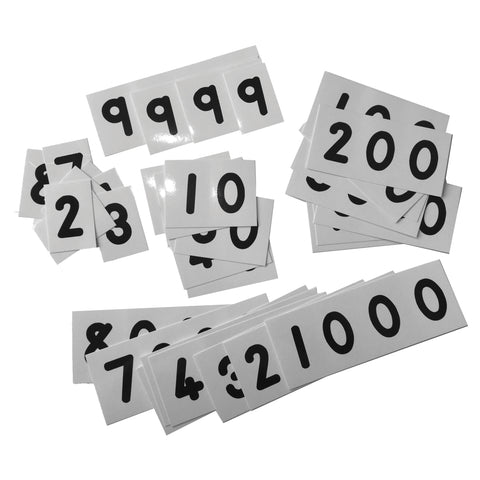 Flard Cards: 1-90000 Precut (Place Value Cards)